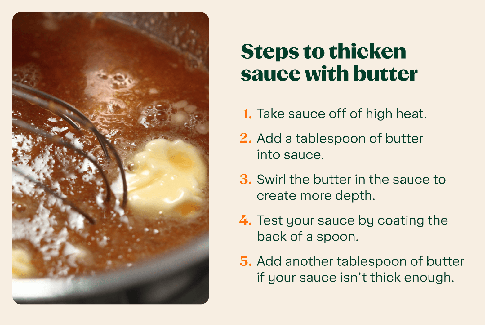 how to thicken sauce with butter