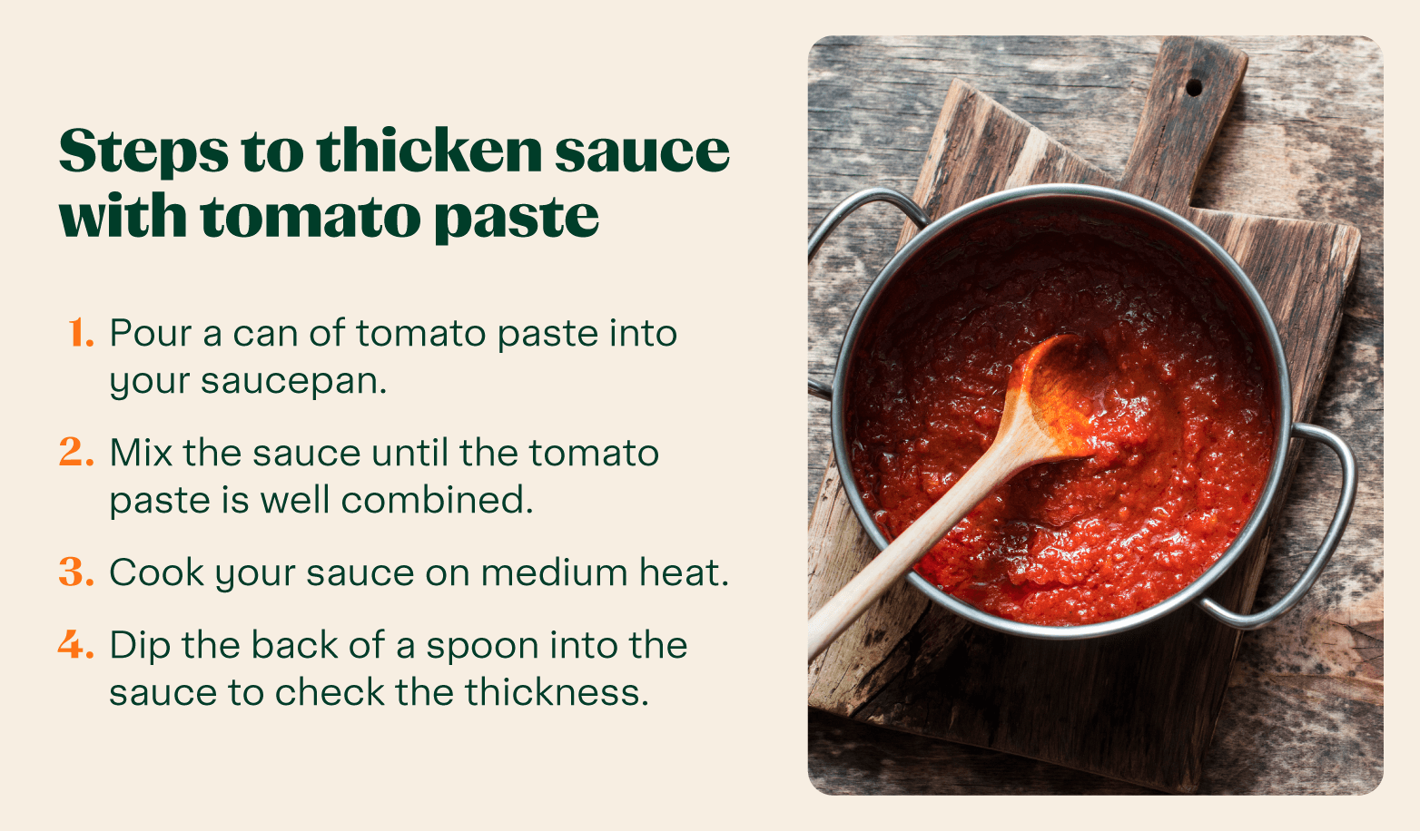 how to thicken sauce with tomato paste