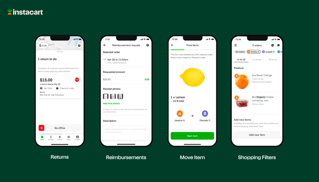 Instacart Updates Features for Shoppers