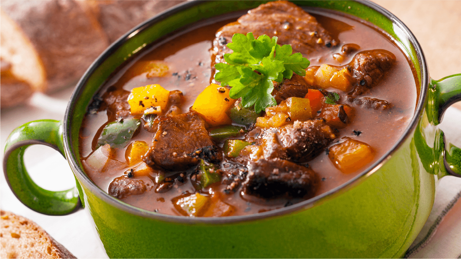 beef stew with seasonal vegetables