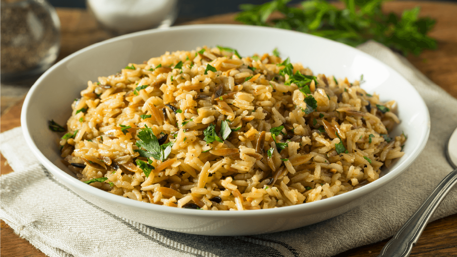 rice rilaf with cilantro