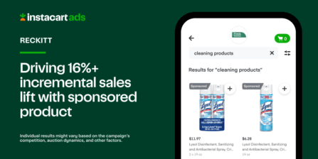 Reckitt Achieves 16.5% Incremental Sales Lift from Instacart Ads