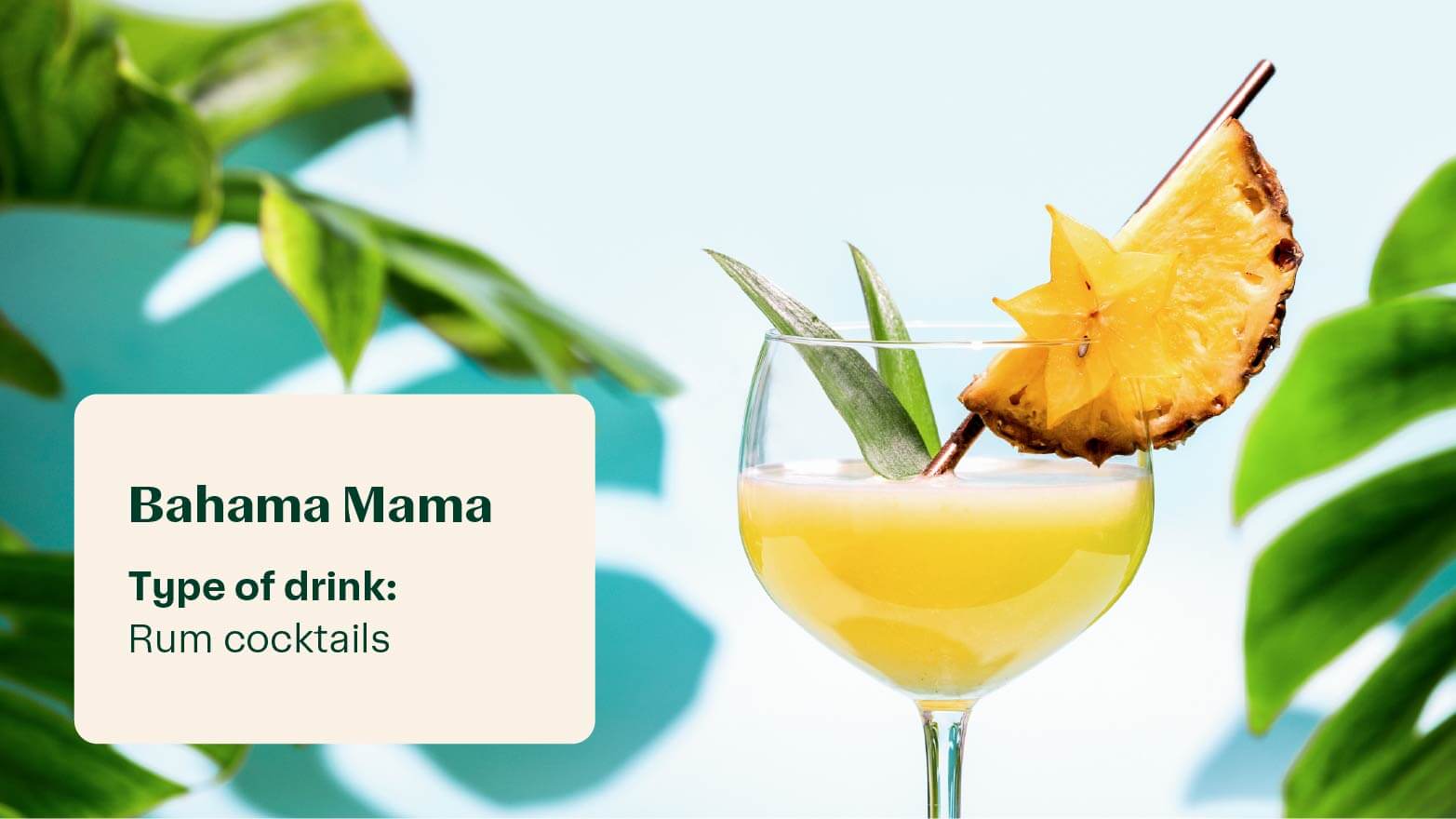 bahama mama rum cocktail