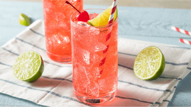 cherry limeade with lime