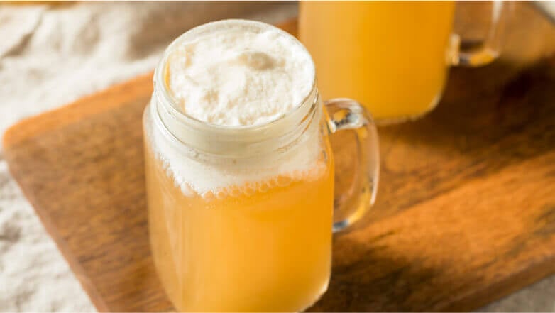 Boozy butterbeer punch
