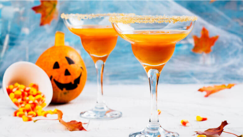 Candy corn cocktail