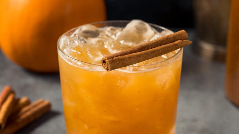 Pumpkin ale cocktail