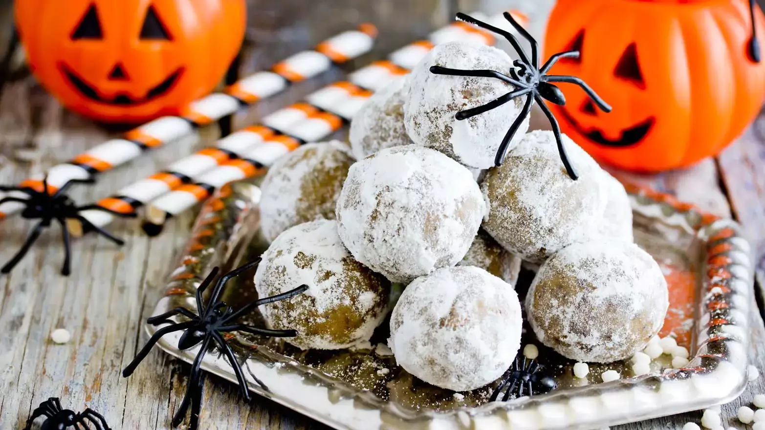 powdered donut holes for halloween