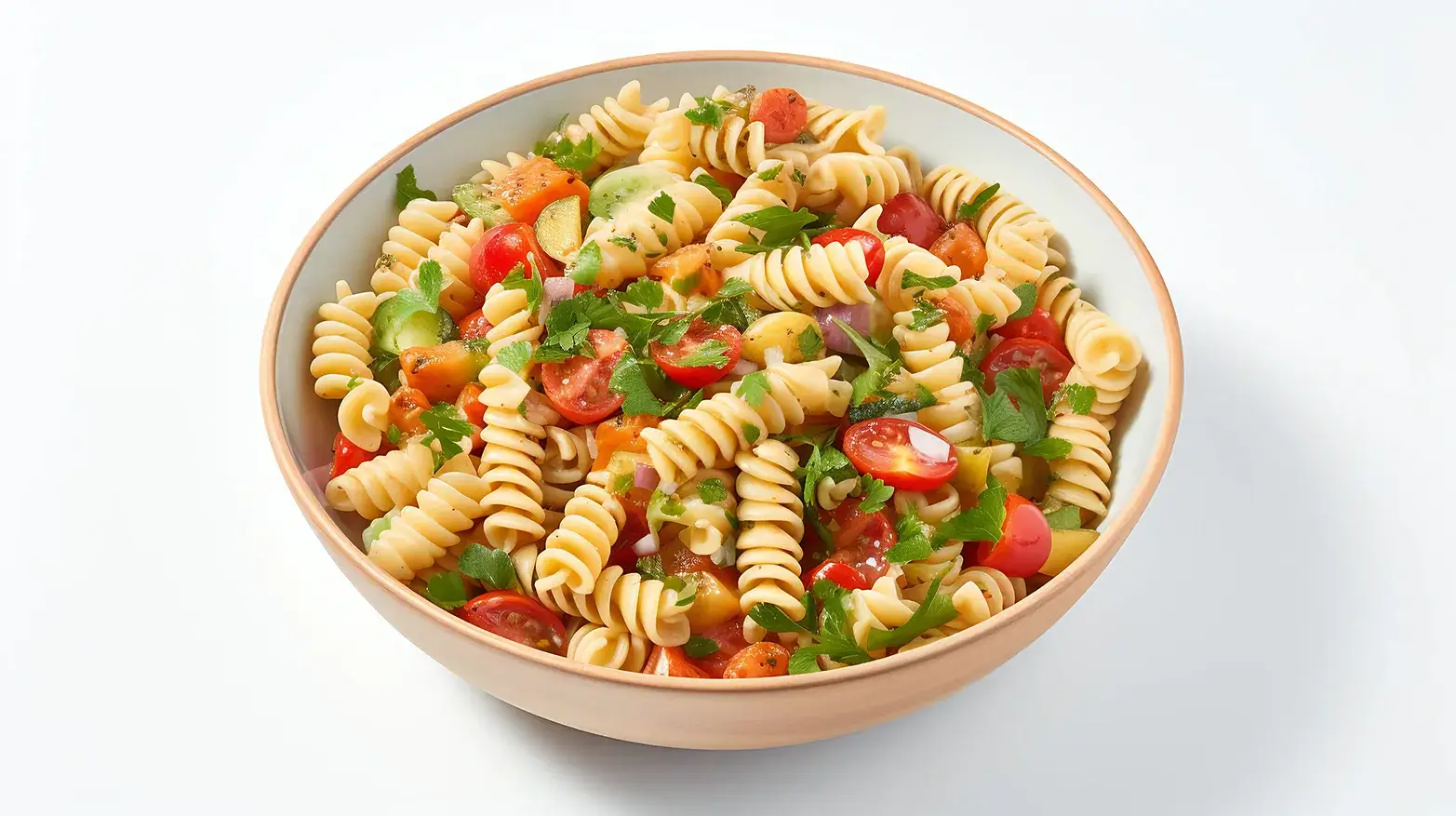 bowl of pasta salad