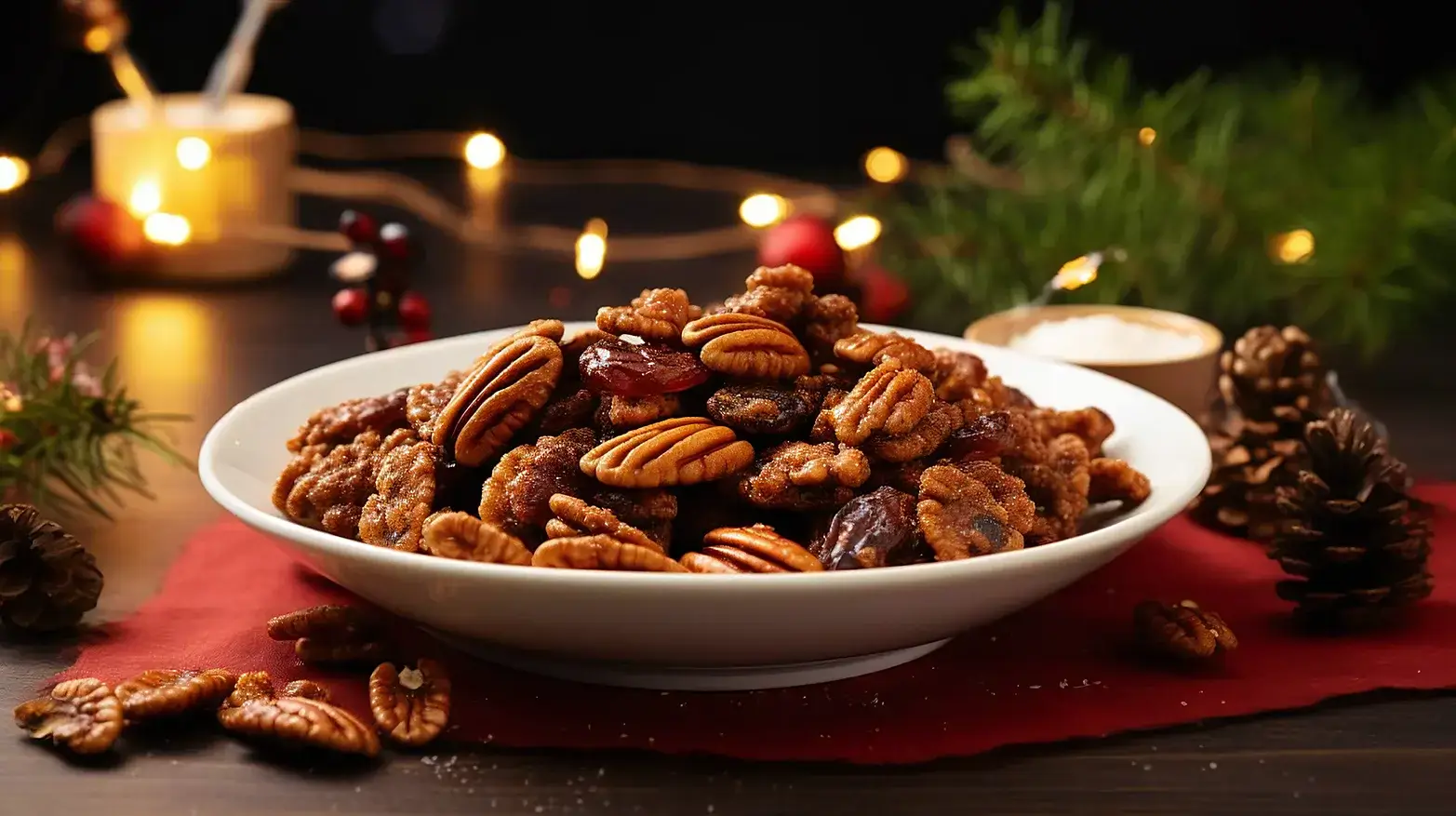 crunchy and sweet candied pecans
