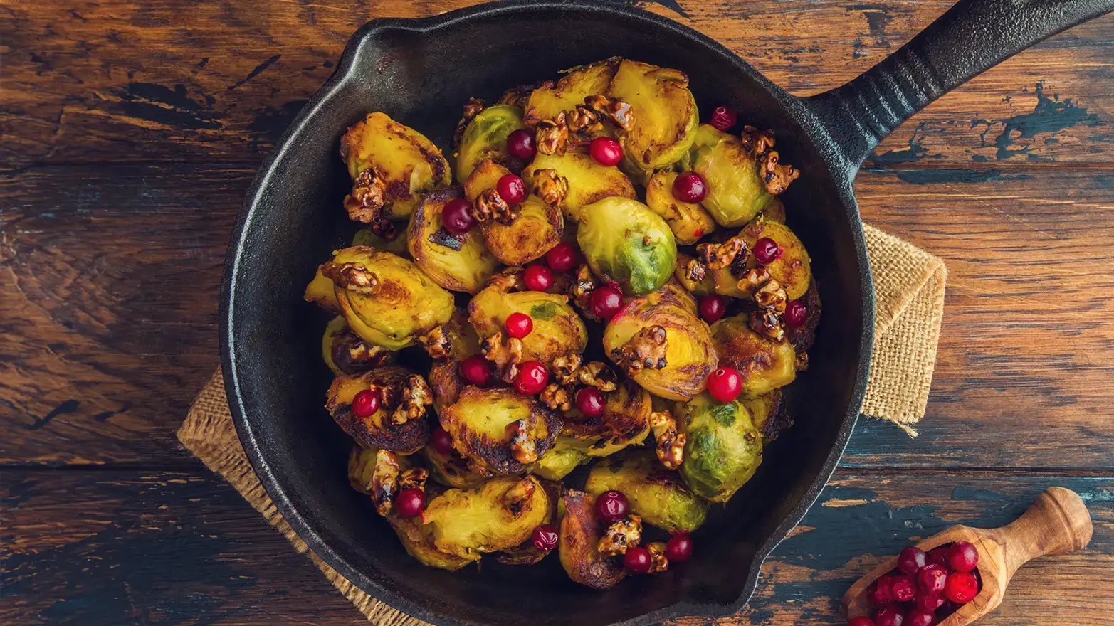 brussels sprouts with walnuts and cranberries