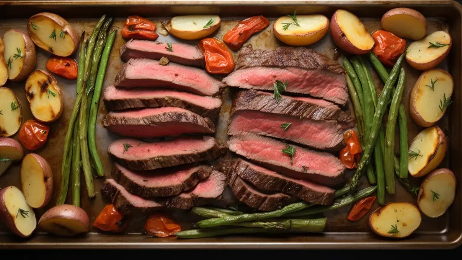 sheet pan steak and veggies