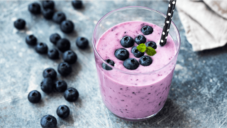 blueberry cottage cheese smoothie