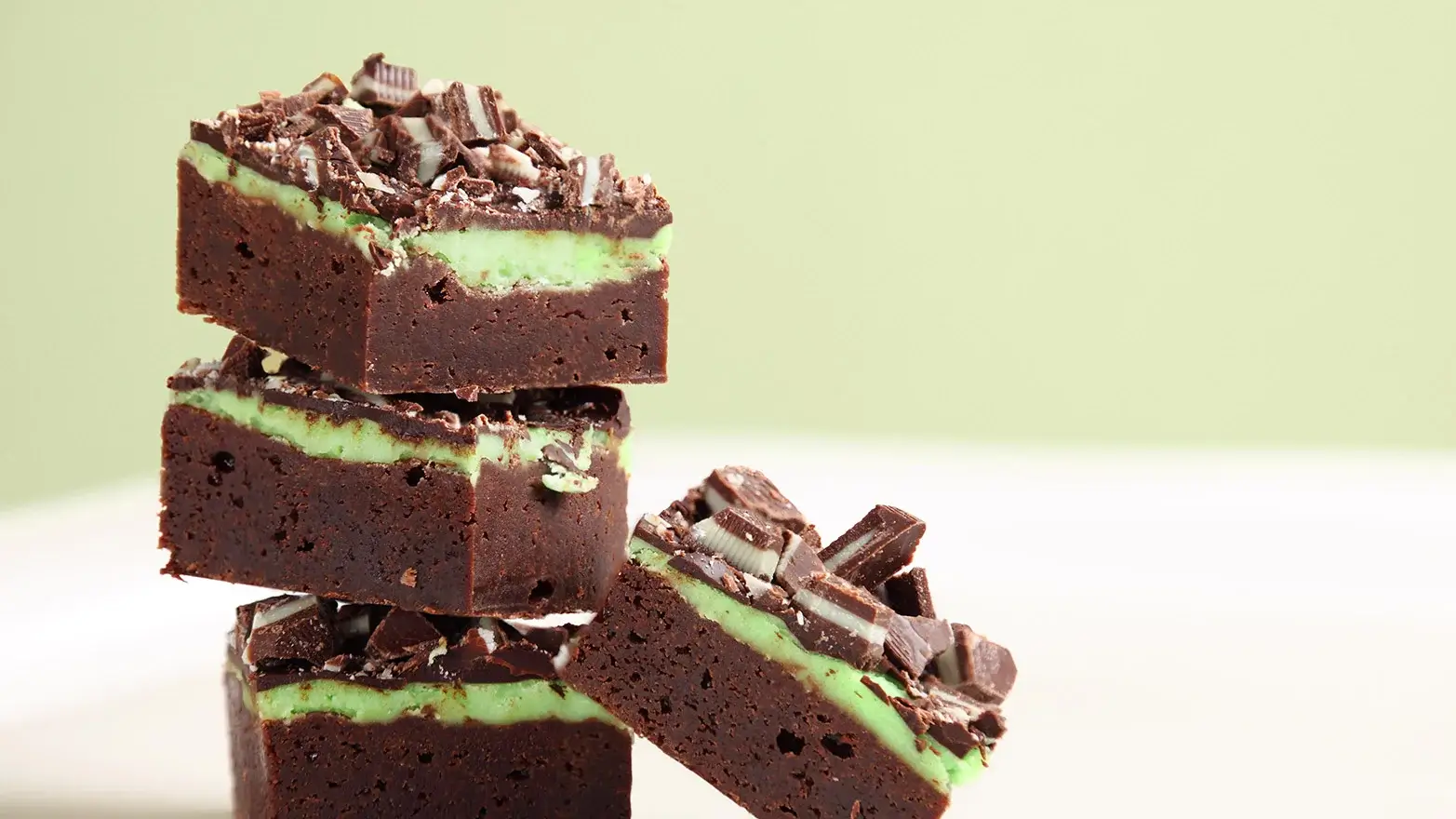 mint chocolate chip brownies