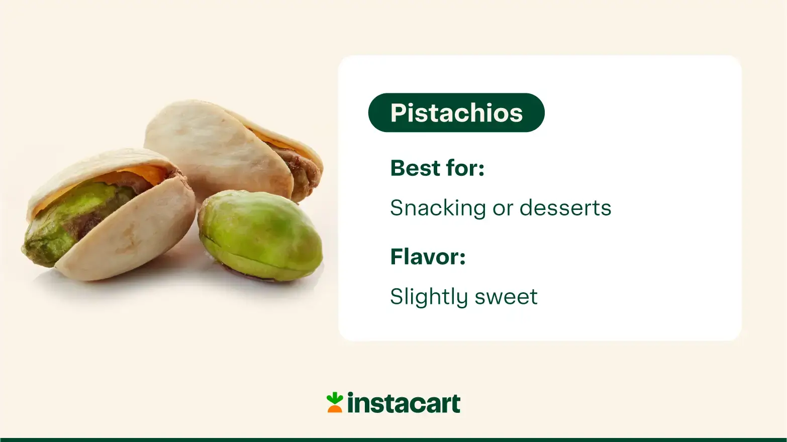 pistachio flavor profile