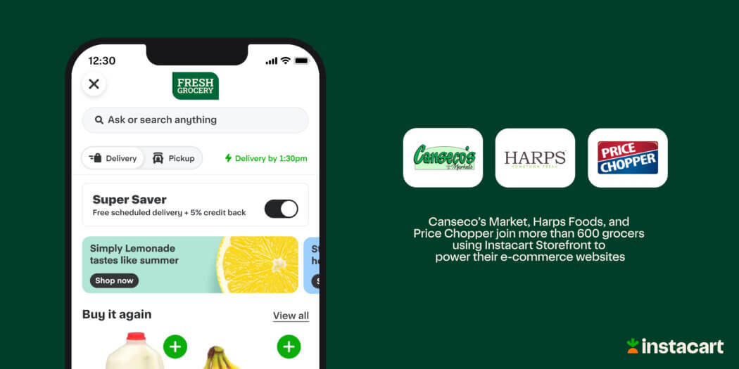 Instacart Announces New Group of Regional Grocers Using Instacart Storefront