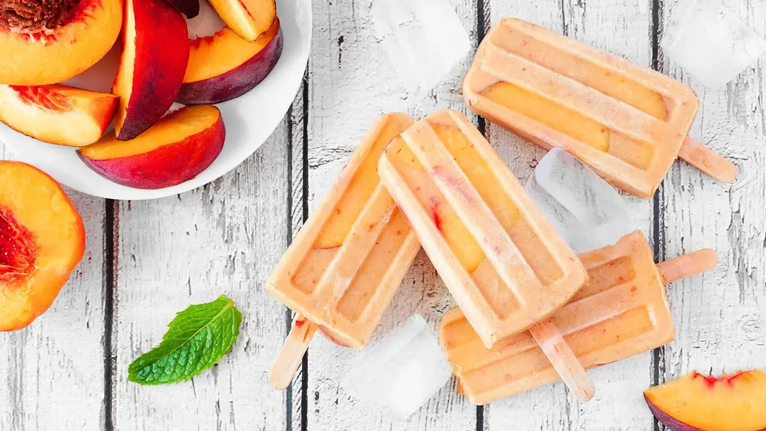 peach flavored popsicles