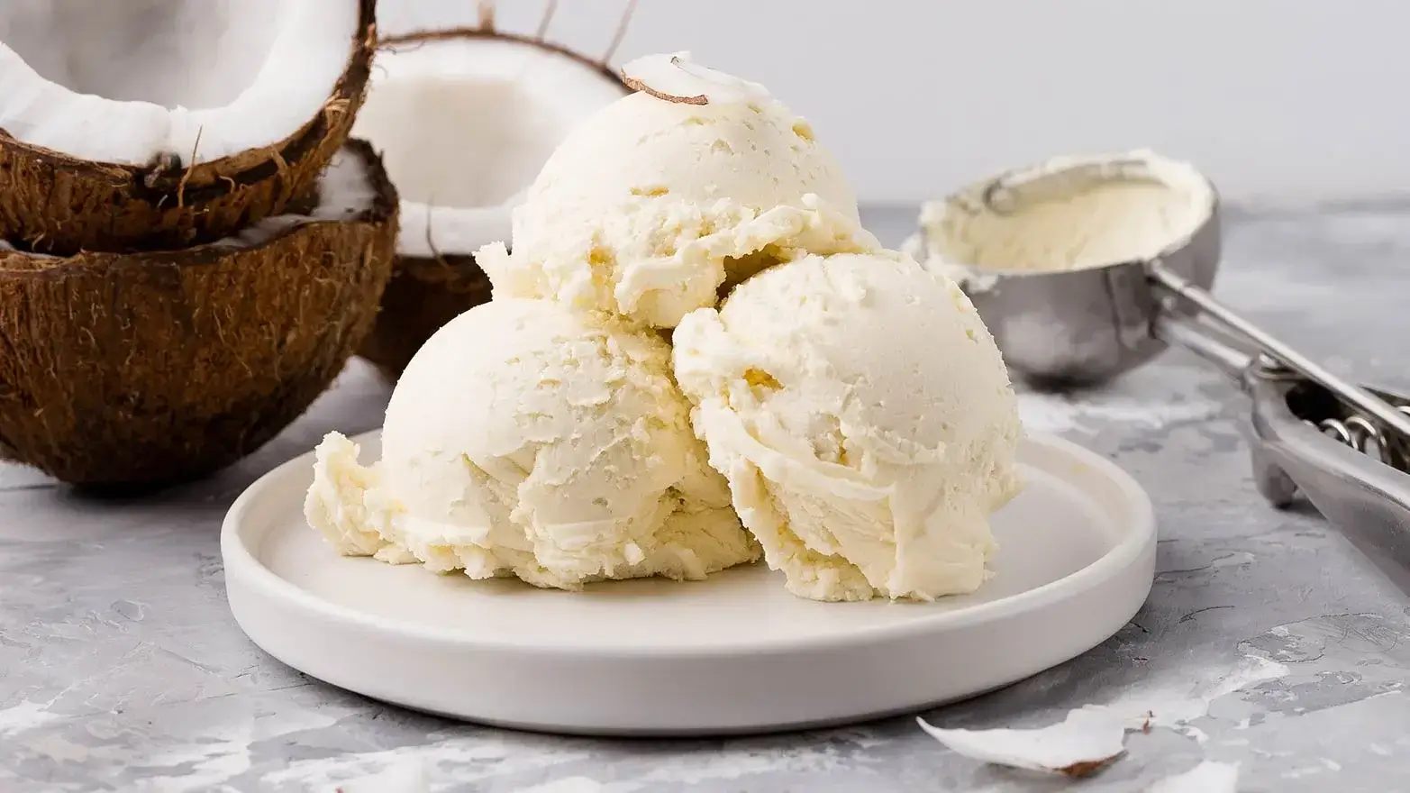 ice cream made from coconut milk