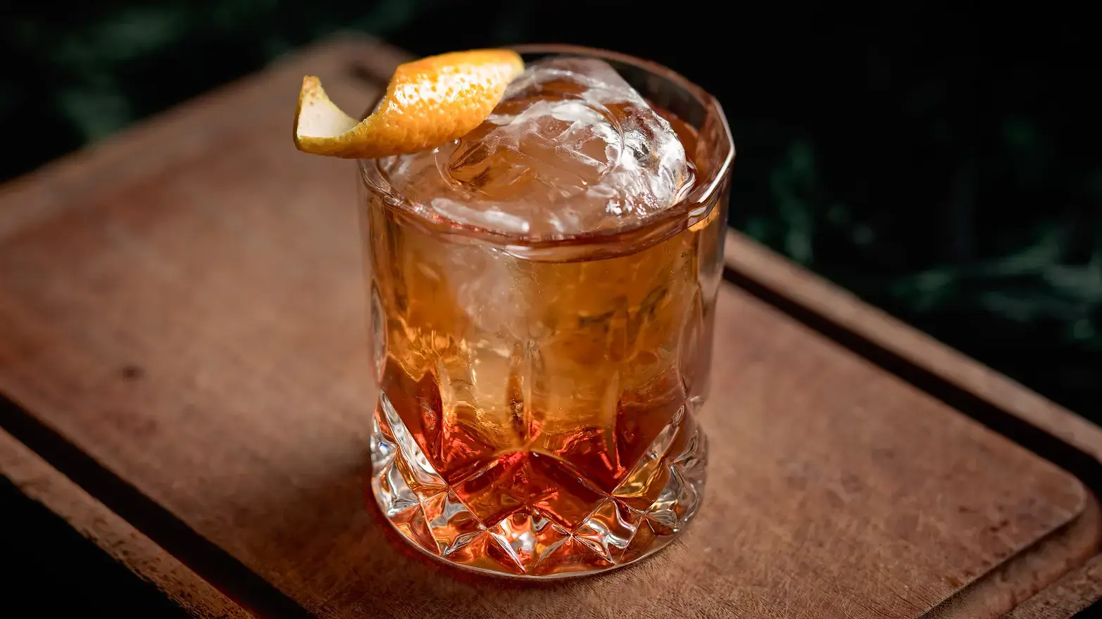 Old smokeshow whiskey cocktail
