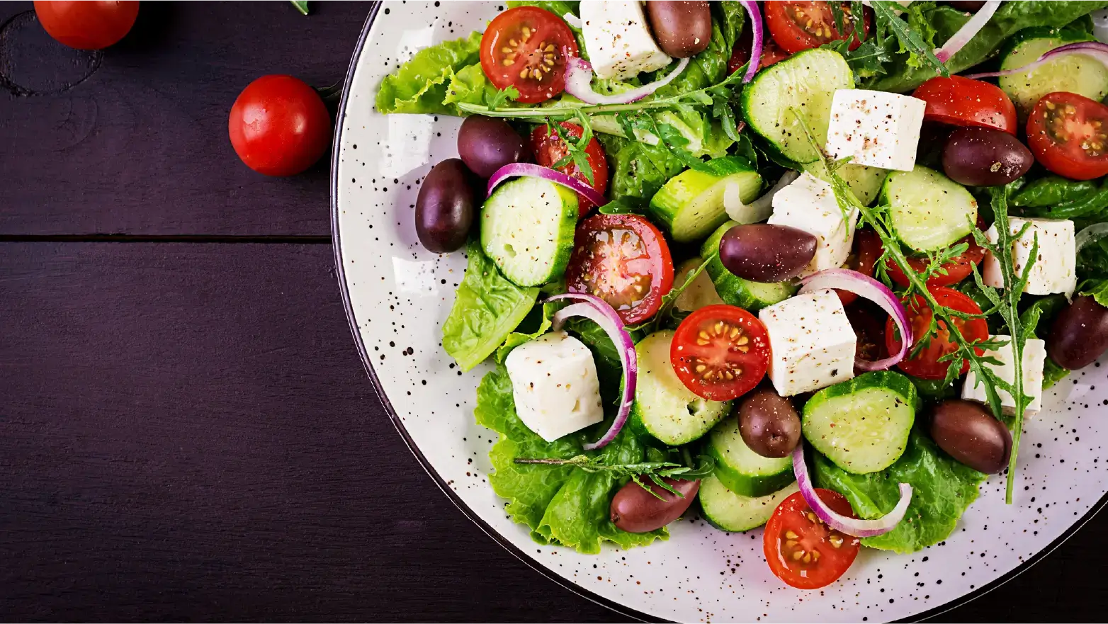 large serving of greek salad