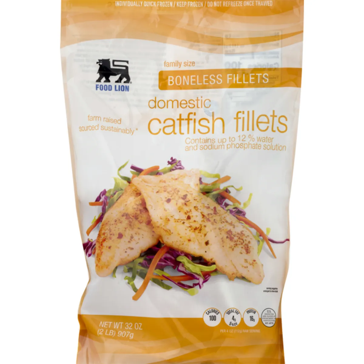 Food Lion Family Size Domestic Catfish Boneless Fillets (32 oz) Delivery or  Pickup Near Me - Instacart