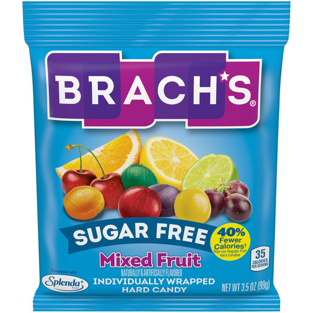 Brach's Mixed Fruit INDIVIDUALLY WRAPPED HARD CANDY (3.5 oz