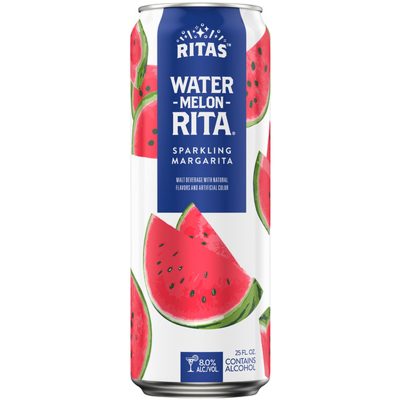 Ritas Water-Melon-Rita Watermelon Sparkling Margarita Malt Beverage (25 ...