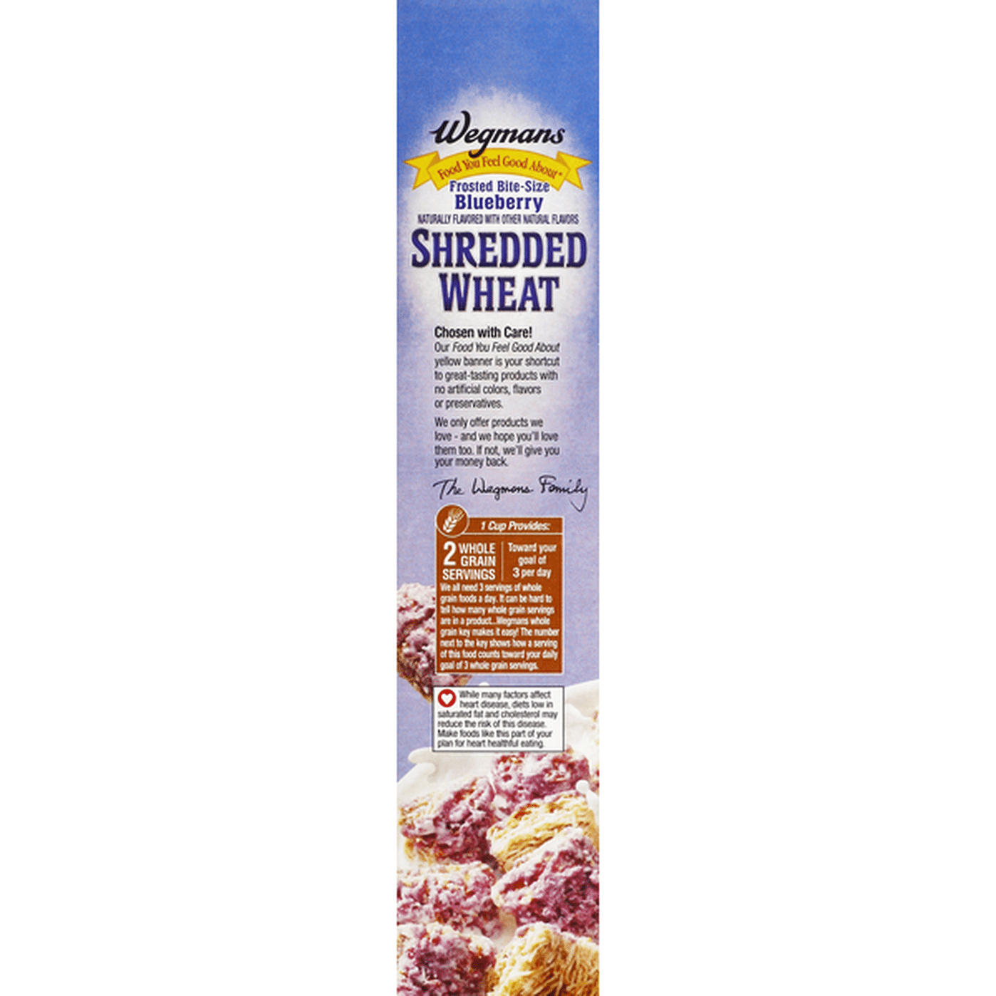 Wegmans Cereal, Frosted Bite-Size Blueberry Shredded Wheat (15.5 oz ...