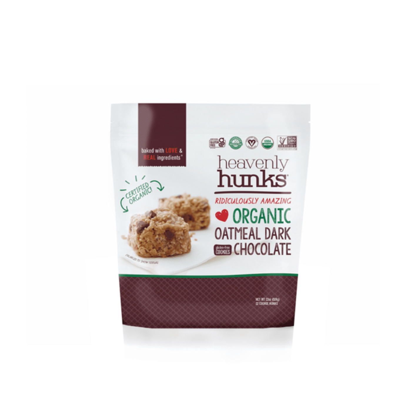 E&C's Snacks Organic Oatmeal Dark Chocolate Heavenly Hunks (22 oz ...
