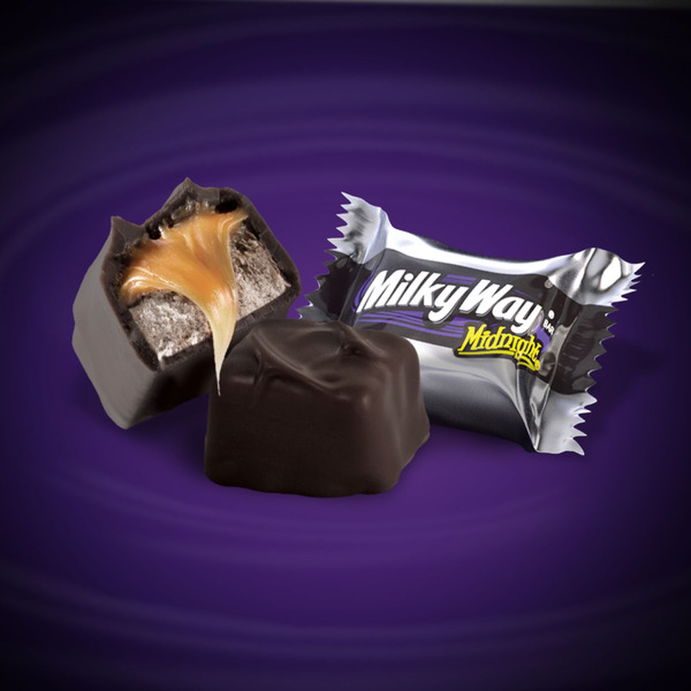 Milky Way Minis Size Midnight Dark Chocolate Candy Bars Sharing Size (8 ...