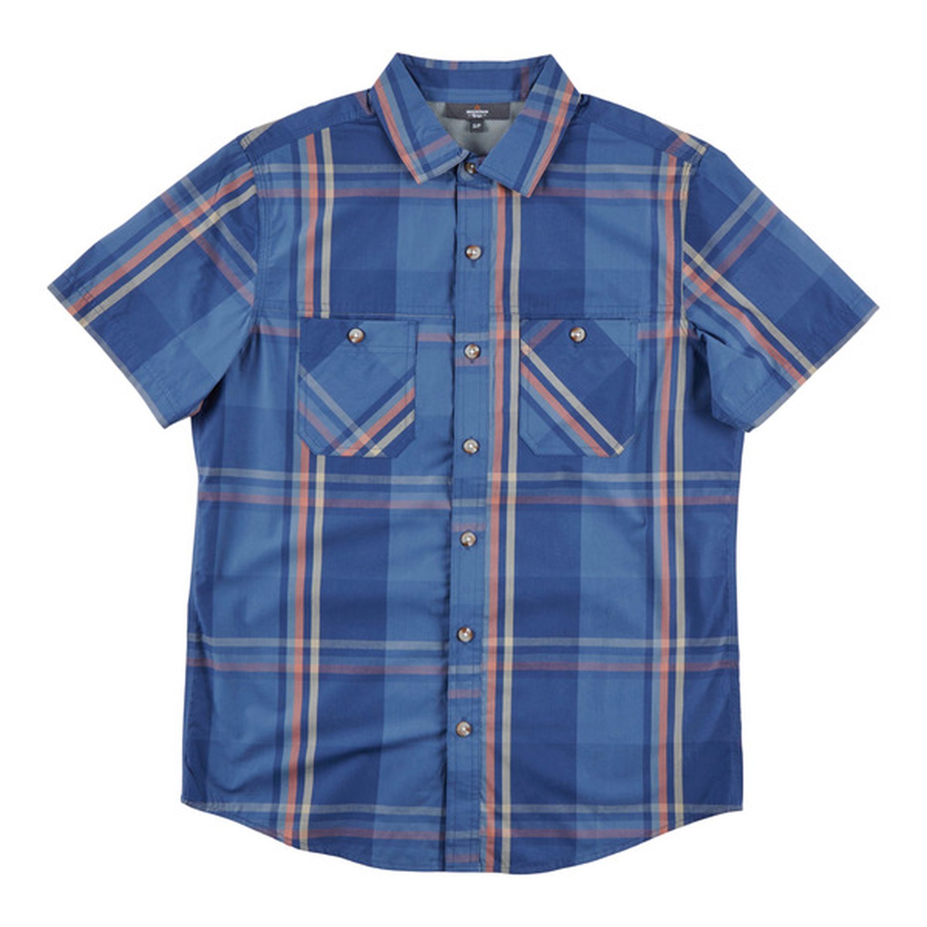 Mountain Ridge Honey Men's Mesh Trim Button-Up Shirt, Small (1 each ...
