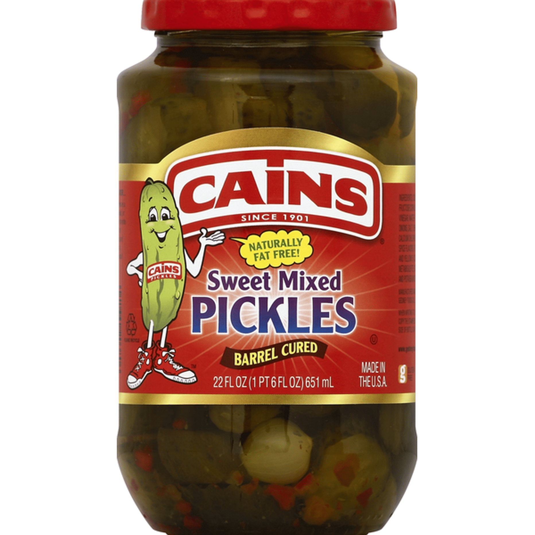 Cains Pickles, Sweet Mixed, Barrel Cured (22 oz) Delivery or Pickup ...