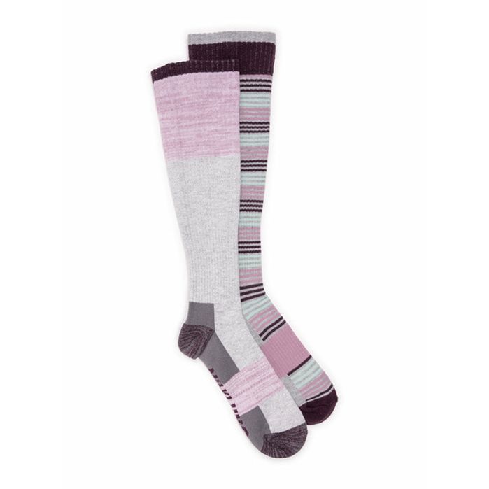 Muk Luks Women's Regular Width Cotton Knee-High Compression Socks, Size ...