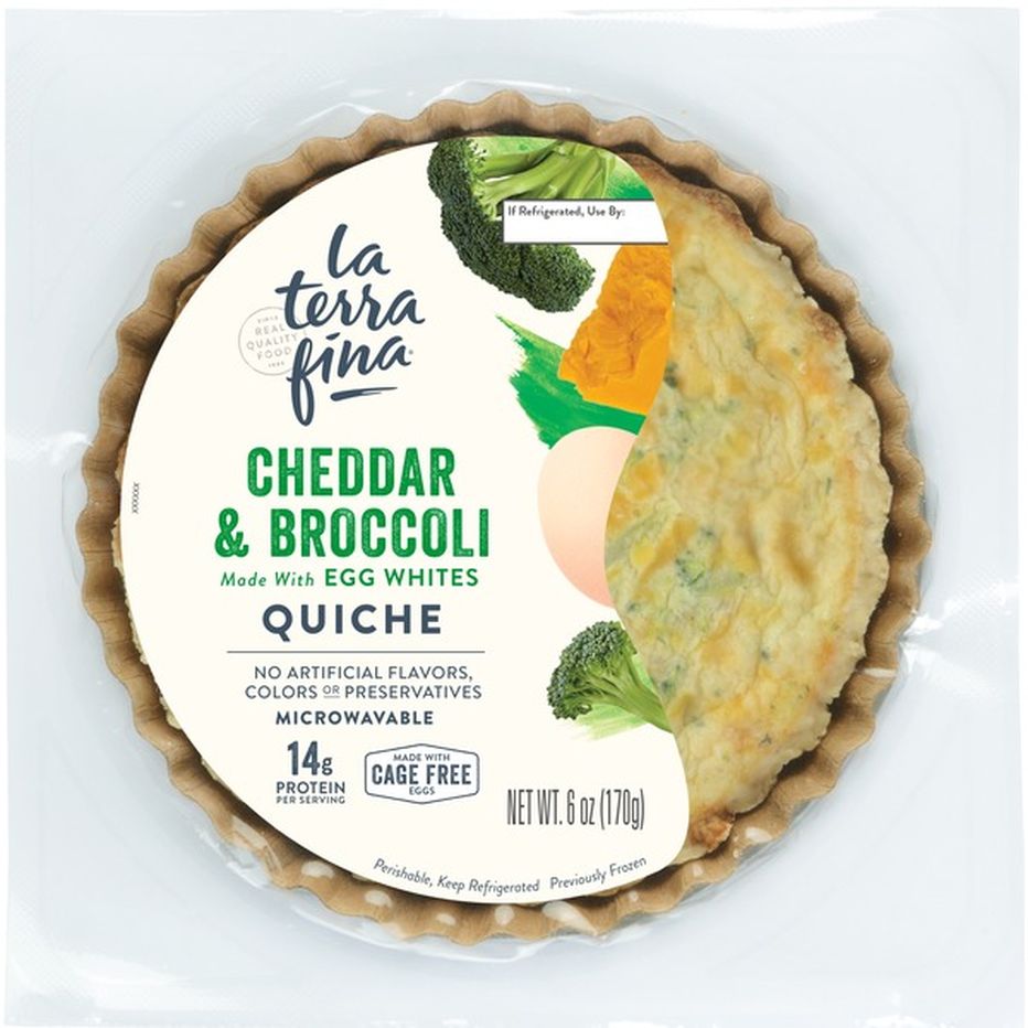 La Terra Fina Quiche, Cheddar & Broccoli (6 oz) Delivery or Pickup Near ...