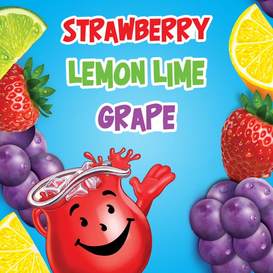 Kool-Aid Gelatin Snacks, Strawberry/Lemon-Lime/Grape, 12 Pack (12 ct ...